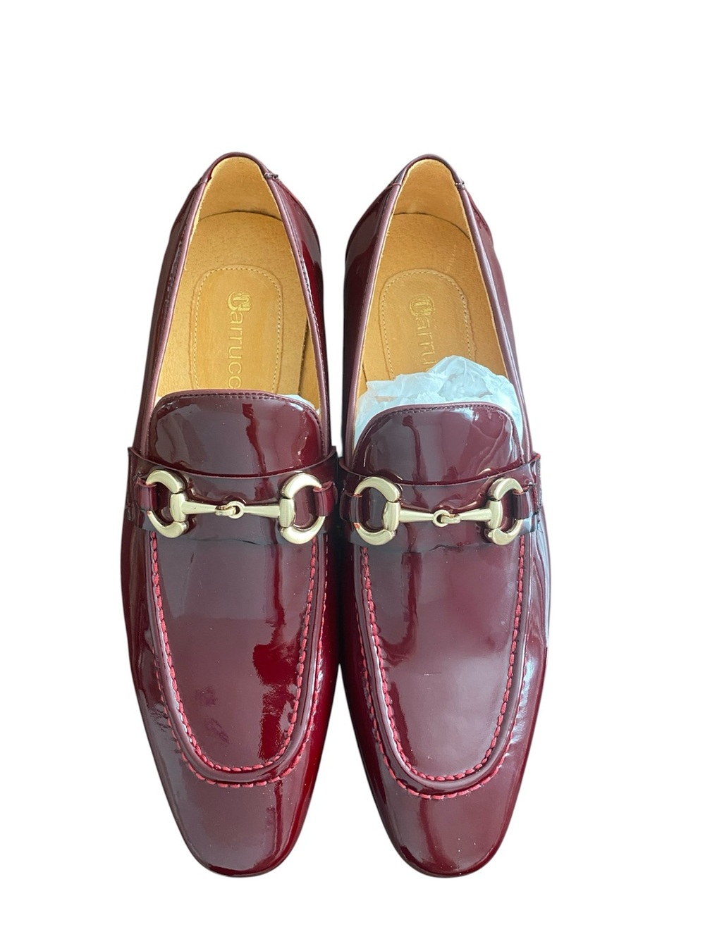 Carrucci Patent Leather Horse Bit Loafer Dress Shoes 8.5